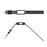 Integrated Smart Watch Strap for Fitbit Inspire 3, Silicone Watchband Adjustable Strap with Watch Case - Black - 5
