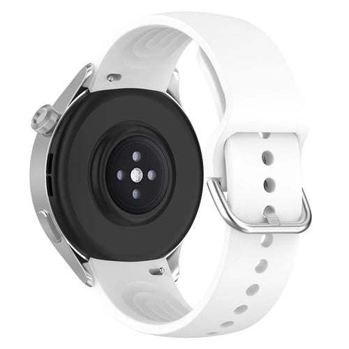 22mm Arc-shaped Watchband for Xiaomi Watch S2  /  S1  /  S1 Pro, Adjustable Silicone Wrist Strap with Metal Buckle - White - 1