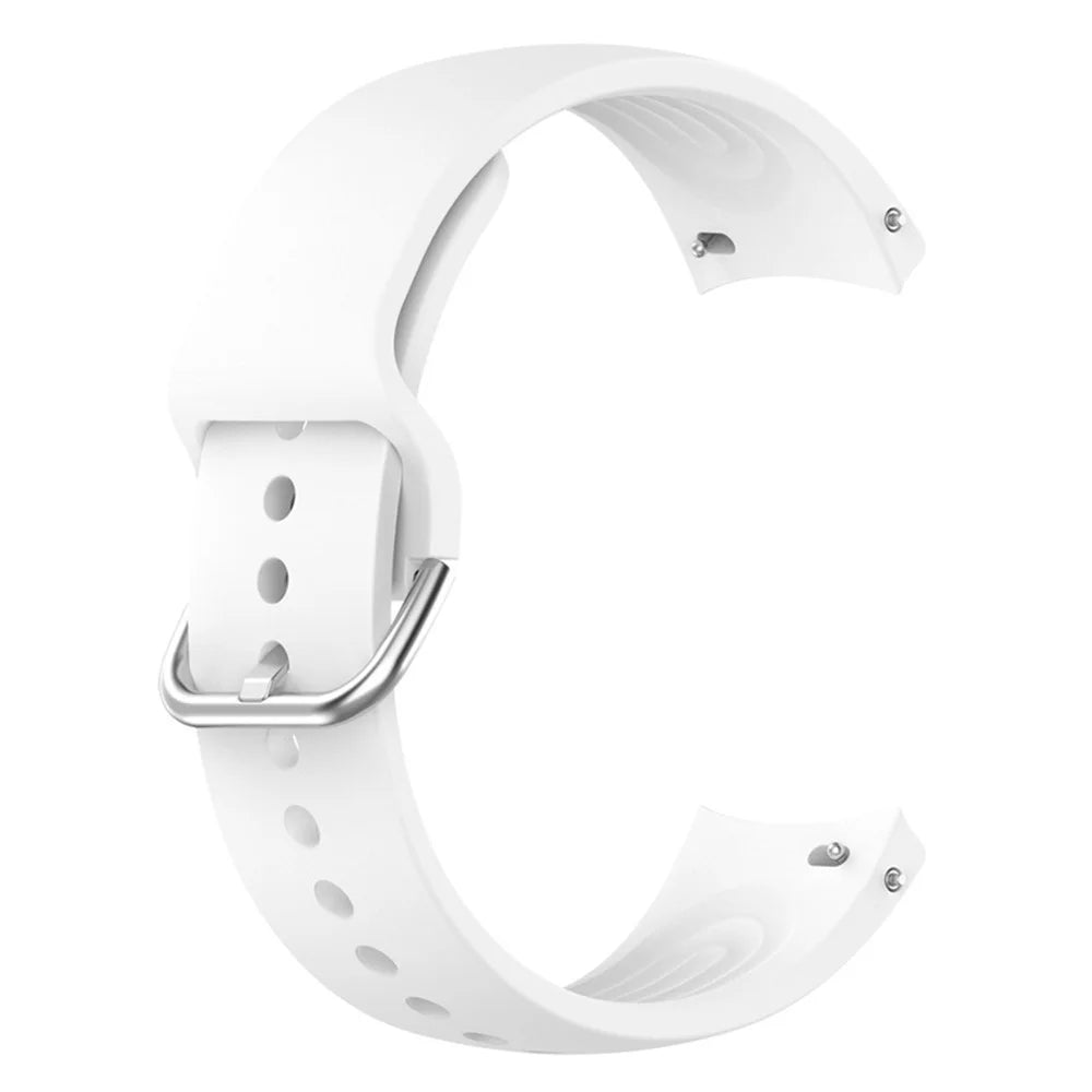 22mm Arc-shaped Watchband for Xiaomi Watch S2  /  S1  /  S1 Pro, Adjustable Silicone Wrist Strap with Metal Buckle - White - 2