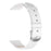 For Keep B4 Leather Watch Band 16mm Quick Release Waterproof Soft Replacement Strap with Stainless Steel Buckle - White - 1