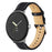 For Google Pixel Watch 4 41mm / Watch 3 41mm / Watch 2 / Watch Genuine Leather Watch Band Stainless Steel Buckle Stitched Replacement Strap - Black - 2