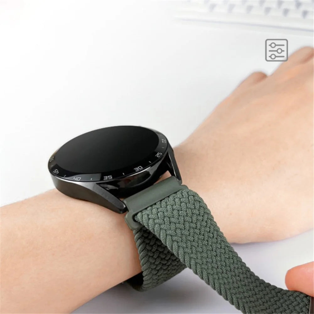 For Google Pixel Watch 4 41mm / Watch 3 41mm / Watch 2 / Watch Buckle Design Nylon Watchband Smart Bracelet Adjustable Strap Breathable Band - Rainbow - 6