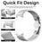For Google Pixel Watch 4 41mm / Watch 3 41mm / Watch 2 / Watch Quick Release Metal Band Butterfly Buckle Clasp Bracelet Watch Strap - Silver - 4