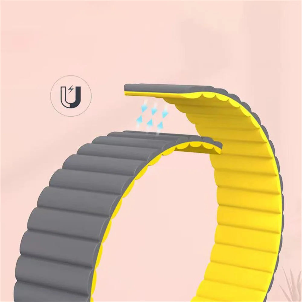 For Google Pixel Watch 4 41mm / Watch 3 41mm / Watch 2 / Watch Magnetic Smartwatch Band Soft Silicone Adjustable Replacement Strap Wristband - Black - 5