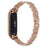 For Xiaomi Mi Band 7 Three Bead Rhinestone Decor Watch Band Metal Wrist Strap Replacement - Rose Gold - 1