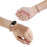 For Xiaomi Mi Band 7 Three Bead Rhinestone Decor Watch Band Metal Wrist Strap Replacement - Rose Gold - 3