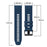 For Garmin Descent G1 / Instinct 2 Dual Color Silicone Wrist Band Adjustable Replacement Watch Strap - Midnight Blue / Black - 5