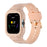For Huami Amazfit GTS 1 / 2 / 3 / 4 One-piece Soft Silicone Replacement Watch Strap with Watch Case - Pink - 2