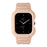 For Huami Amazfit GTS 1 / 2 / 3 / 4 One-piece Soft Silicone Replacement Watch Strap with Watch Case - Pink - 3