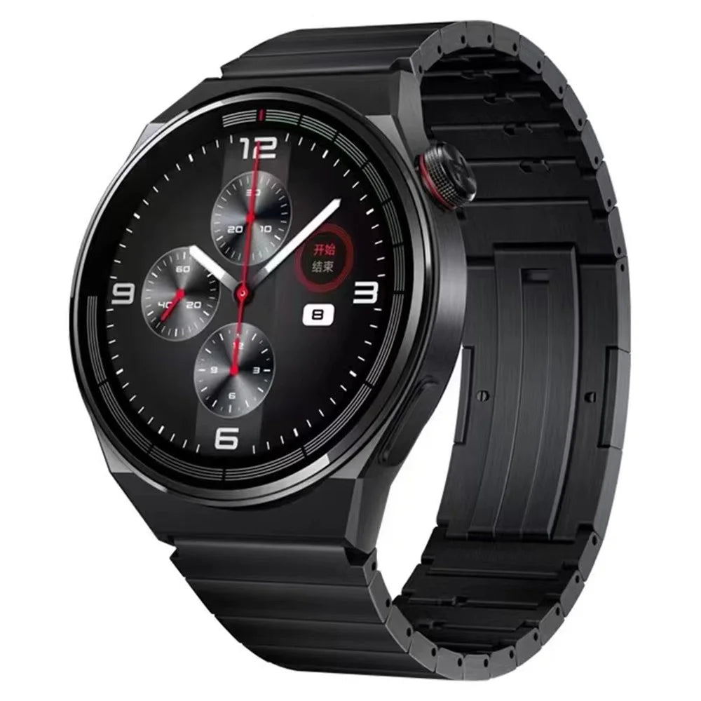 For Huawei Watch 3 / Watch GT 3 Pro 46mm / GT2 46mm Quick Release Stainless Steel Watch Band 22mm Replacement Wrist Strap - Black - 3