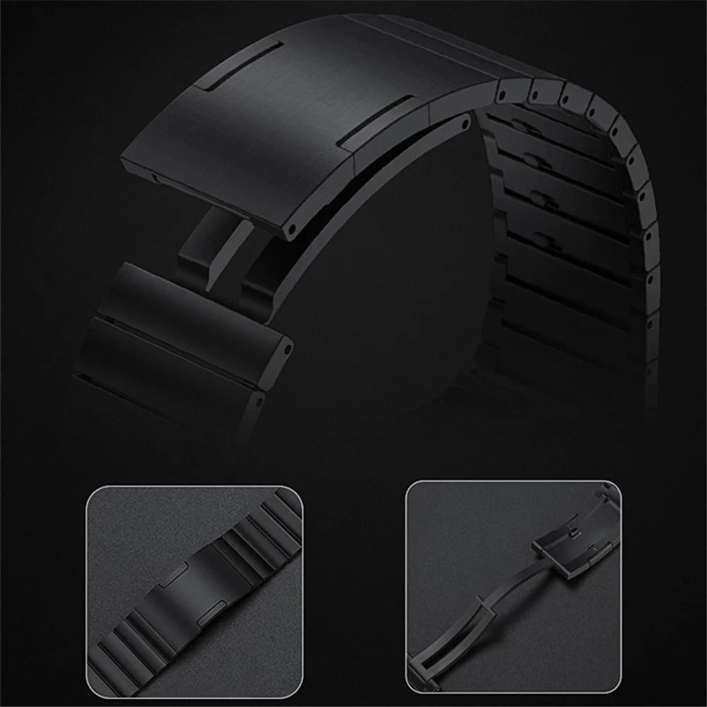 For Huawei Watch 3 / Watch GT 3 Pro 46mm / GT2 46mm Quick Release Stainless Steel Watch Band 22mm Replacement Wrist Strap - Black - 6