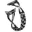 For Google Pixel Watch 4 41mm / Watch 3 41mm / Watch 2 / Watch Metal Watch Band Rhinestone Decor Replacement Strap Wrist Band - Black - 1