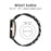 For Google Pixel Watch 4 41mm / Watch 3 41mm / Watch 2 / Watch Metal Watch Band Rhinestone Decor Replacement Strap Wrist Band - Black - 3