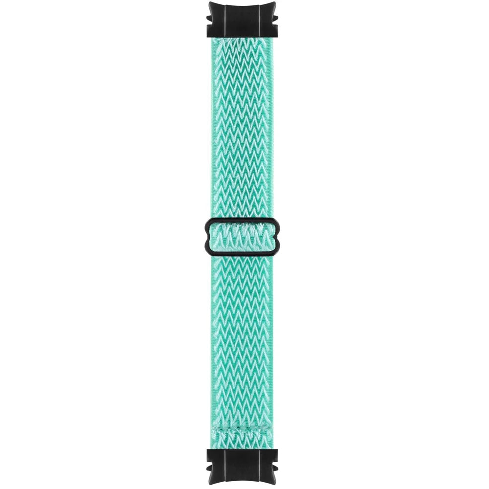 Stretchy Nylon Watch Band for Samsung Galaxy Watch6 40mm 44mm / Watch6 Classic 43mm 47mm / Watch 5 40mm 44mm / 5 Pro 45mm / Watch4 40mm 44mm , Solo Loop Wristband Strap - Mint Green - 2