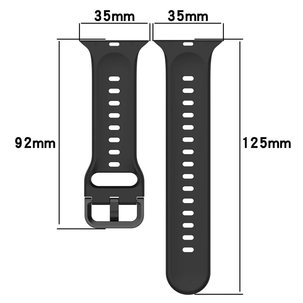 For Apple Watch Ultra 3 2 1 49mm / Series 11 10 46mm / 9 8 7 45mm / SE3 SE2 SE 6 5 4 44mm / 3 2 1 42mm Silicone Strap Dual Color Watchband - Sky Blue / White - 6