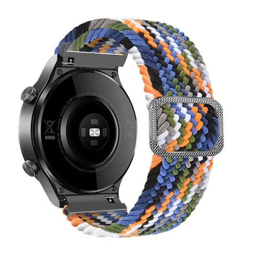 For Samsung Galaxy Watch3 45mm / Huami Amazfit Pace / Stratos Watch Strap 22mm Nylon Watch Band with Buckle - Denim - 1