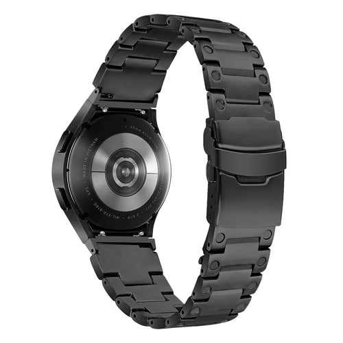 For Samsung Galaxy Watch 5 Active 40mm 44mm / Watch 5 Pro 45mm Watchband Replacement Stainless Steel Wrist Strap - Black - 1