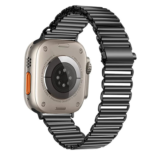 Watch Strap for Apple Watch Series 11 10 42mm / 9 8 7 41mm / SE3 SE2 SE 6 5 4 40mm / 3 2 1 38mm Adjustable Hollow Watch Band - Black - 1