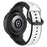 For Samsung Galaxy Watch Active2 44mm 40mm Sport Bands Dual Color 20mm Silicone Replacement Strap - White / Black - 1