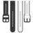 For Samsung Galaxy Watch Active2 44mm 40mm Sport Bands Dual Color 20mm Silicone Replacement Strap - White / Black - 4