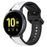 For Samsung Galaxy Watch Active2 44mm 40mm Sport Bands Dual Color 20mm Silicone Replacement Strap - White / Black - 5