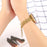 For Apple Watch Ultra 3 2 1 49mm / Series 11 10 46mm / 9 8 7 45mm / SE3 SE2 SE 6 5 4 44mm / 3 2 1 42mm Bracelet Metal Watch Strap - Gold - 4