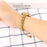 For Apple Watch Ultra 3 2 1 49mm / Series 11 10 46mm / 9 8 7 45mm / SE3 SE2 SE 6 5 4 44mm / 3 2 1 42mm Bracelet Metal Watch Strap - Gold - 5