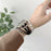 Watch Strap for Apple Watch Series 11 10 42mm / 9 8 7 41mm / SE3 SE2 SE 6 5 4 40mm / 3 2 1 38mm Metal Leather Band Heart Pendant Bracelet - Gold - 4