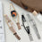 Watch Strap for Apple Watch Series 11 10 42mm / 9 8 7 41mm / SE3 SE2 SE 6 5 4 40mm / 3 2 1 38mm Metal Leather Band Heart Pendant Bracelet - Gold - 6