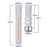 For Huami Amazfit GTS4 Mini / GTS3 / GTS2 2E Watch Strap 20mm Grids Texture Silicone Watch Band - White / Orange - 5