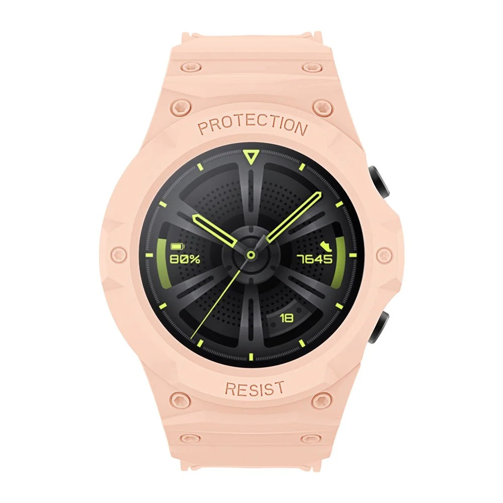 For Huawei Watch GT 2 46mm / GT 3 46mm TPU Protective Case Replacement Wristbands Band Accessories Straps - Pink - 3