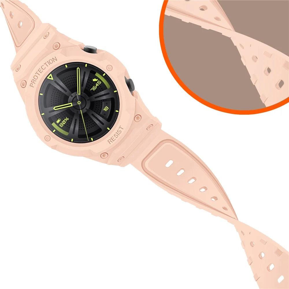 For Huawei Watch GT 2 46mm / GT 3 46mm TPU Protective Case Replacement Wristbands Band Accessories Straps - Pink - 4
