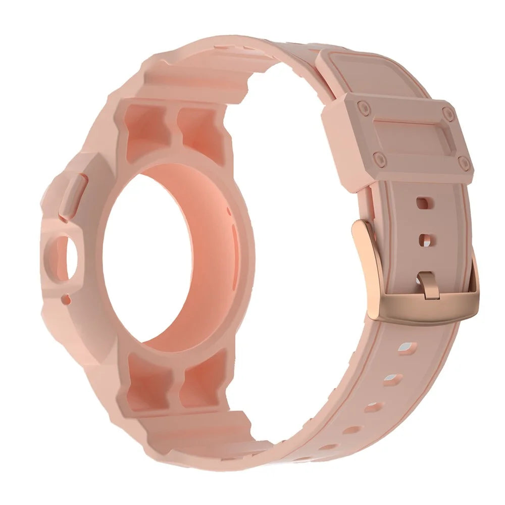 For Google Pixel Watch 4 41mm / Watch 3 41mm / Watch 2 / Watch Integrated Design Soft TPU Replacement Watch Strap with Watch Case - Pink - 2