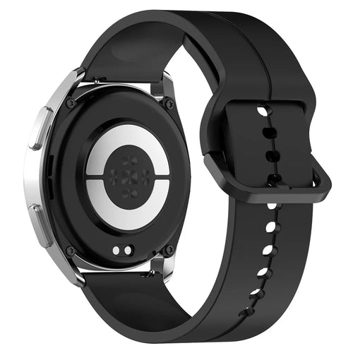 For Samsung Galaxy Watch3 45mm / Huawei Watch GT 3 SE Universal Watch Strap 22mm Silicone Adjustable Wrist Band - Black - 1