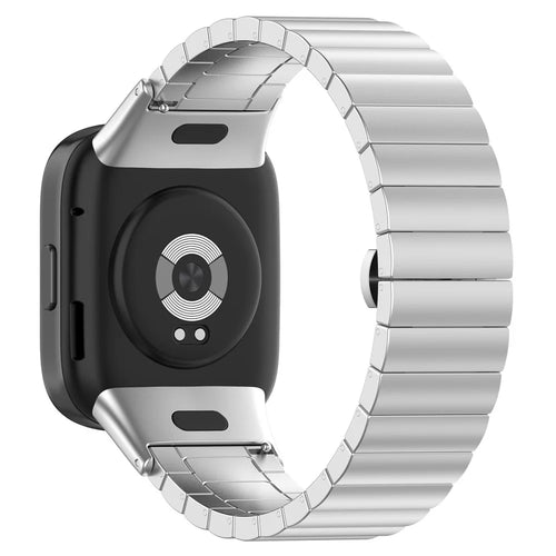 For Xiaomi Redmi Watch 3  /  Mi Watch Lite 3 Smart Watch Wrist Strap 20mm Stainless Steel Watchband - Silver - 1