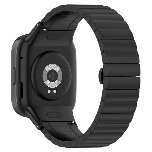 Stainless Steel Watchband for Xiaomi Redmi Watch 3  /  Mi Watch Lite 3 Smart Watch 20mm Wrist Strap - Black - 1
