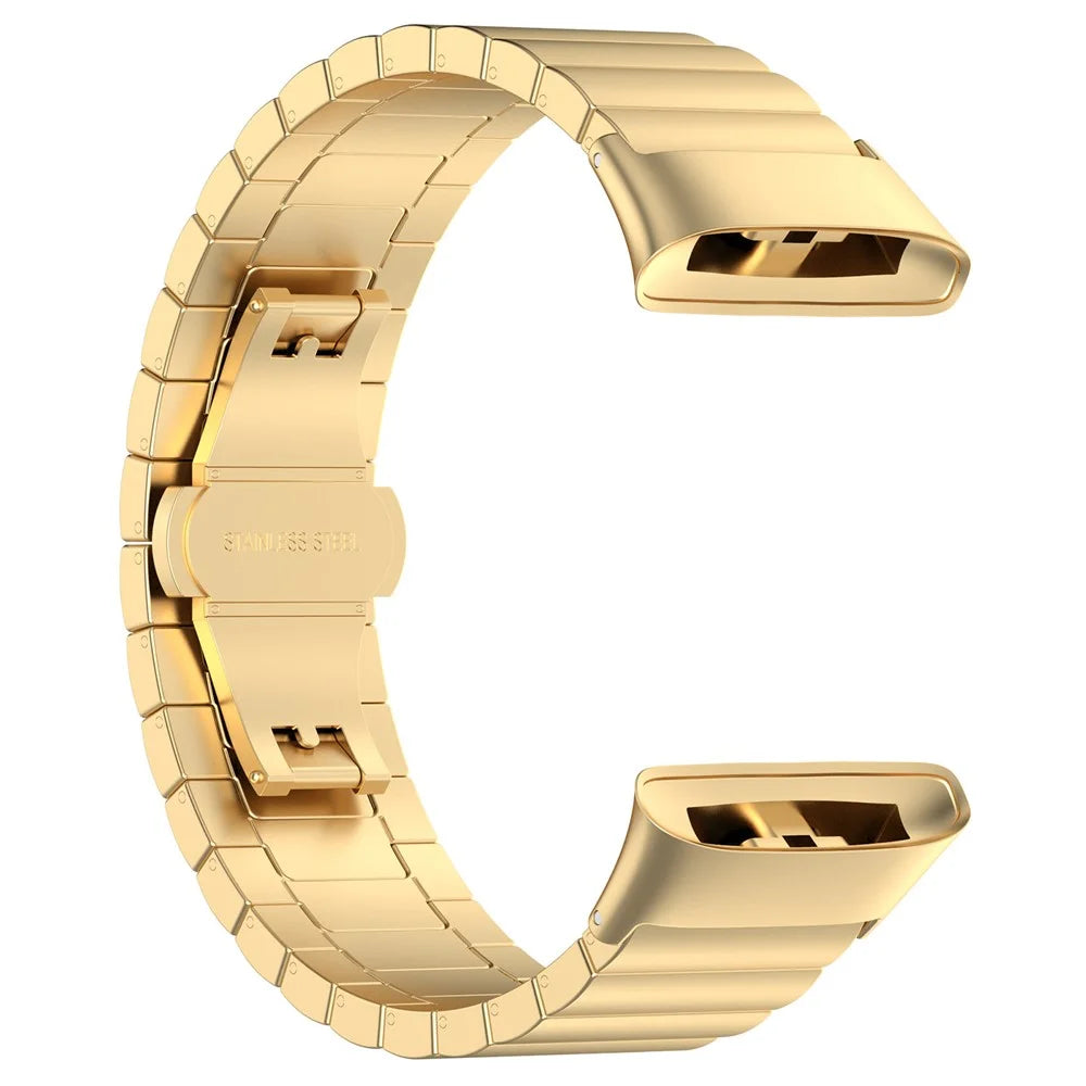 Watch Strap for Xiaomi Redmi Watch 3  /  Mi Watch Lite 3 Watchband 20mm Stainless Steel Wristband - Gold - 3