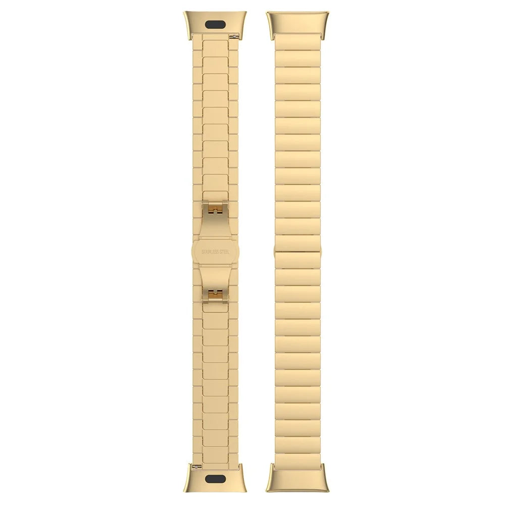Watch Strap for Xiaomi Redmi Watch 3  /  Mi Watch Lite 3 Watchband 20mm Stainless Steel Wristband - Gold - 4