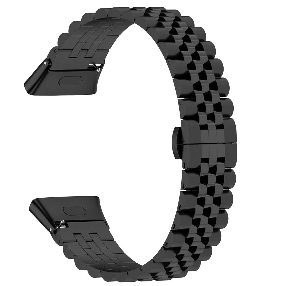 Watch Band for Xiaomi Redmi Watch 3 / Mi Watch Lite 3 , 5 Beads Stainless Steel Watch Strap Replacement with Tool - Black - 5
