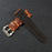 20mm Genuine Cow Leather Watch Band Vintage Replacement Watch Strap - Light Brown / Silver Buckle - 3