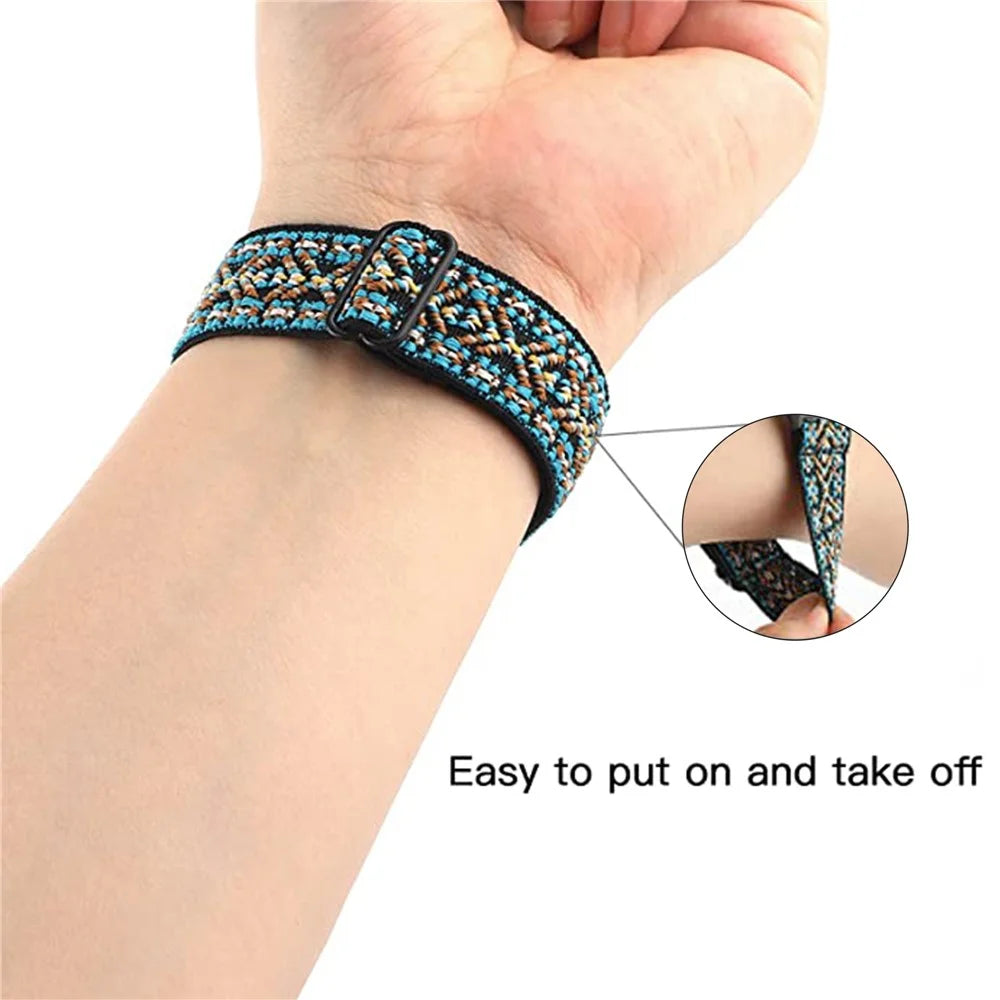 For Xiaomi Redmi Watch 3 Watch Strap Elastic Nylon Adjustable Smart Watch Band - Brown - 2