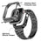 5 Beads Metal Watch Strap for Apple Watch Ultra 49mm Integral Watch Band Replacement with Case - Tarnish - 4
