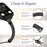 Wrist Strap for Apple Watch Ultra 3 2 1 49mm / Series 11 10 46mm / 9 8 7 45mm / SE3 SE2 SE 6 5 4 44mm / 3 2 1 42mm Bracelet Metal Smart Watch Band - Black - 4