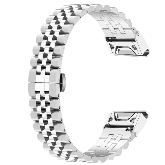 Replacement Watchband for Garmin Forerunner 570 42mm / Fenix 7S / 6S / 5S Stainless Steel Watch Strap with Tool - Silver - 2