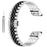 For Garmin Fenix 7X / 6X / 5X Stylish 5 Beads Stainless Steel Watch Strap Replacement Watchband with Tool - Silver / Black - 1