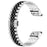 For Garmin Fenix 7X / 6X / 5X Stylish 5 Beads Stainless Steel Watch Strap Replacement Watchband with Tool - Silver / Black - 2