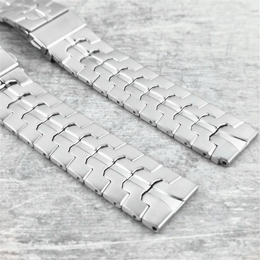 20mm Watch Strap for Garmin Venu 2 Plus / Venu Sq / Venu Sq 2 Stainless Steel Replacement Watchband - Silver - 4
