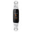 For Fitbit Inspire 3 G-shape Rhinestone Decor Metal Wrist Strap Replacement Watch Band - Silver - 3