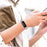 For Fitbit Inspire 3 G-shape Rhinestone Decor Metal Wrist Strap Replacement Watch Band - Silver - 5