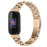 Wrist Strap for Fitbit Inspire 3 Stainless Steel 3 Beads Replacement Smart Watch Band - Champagne Gold - 2